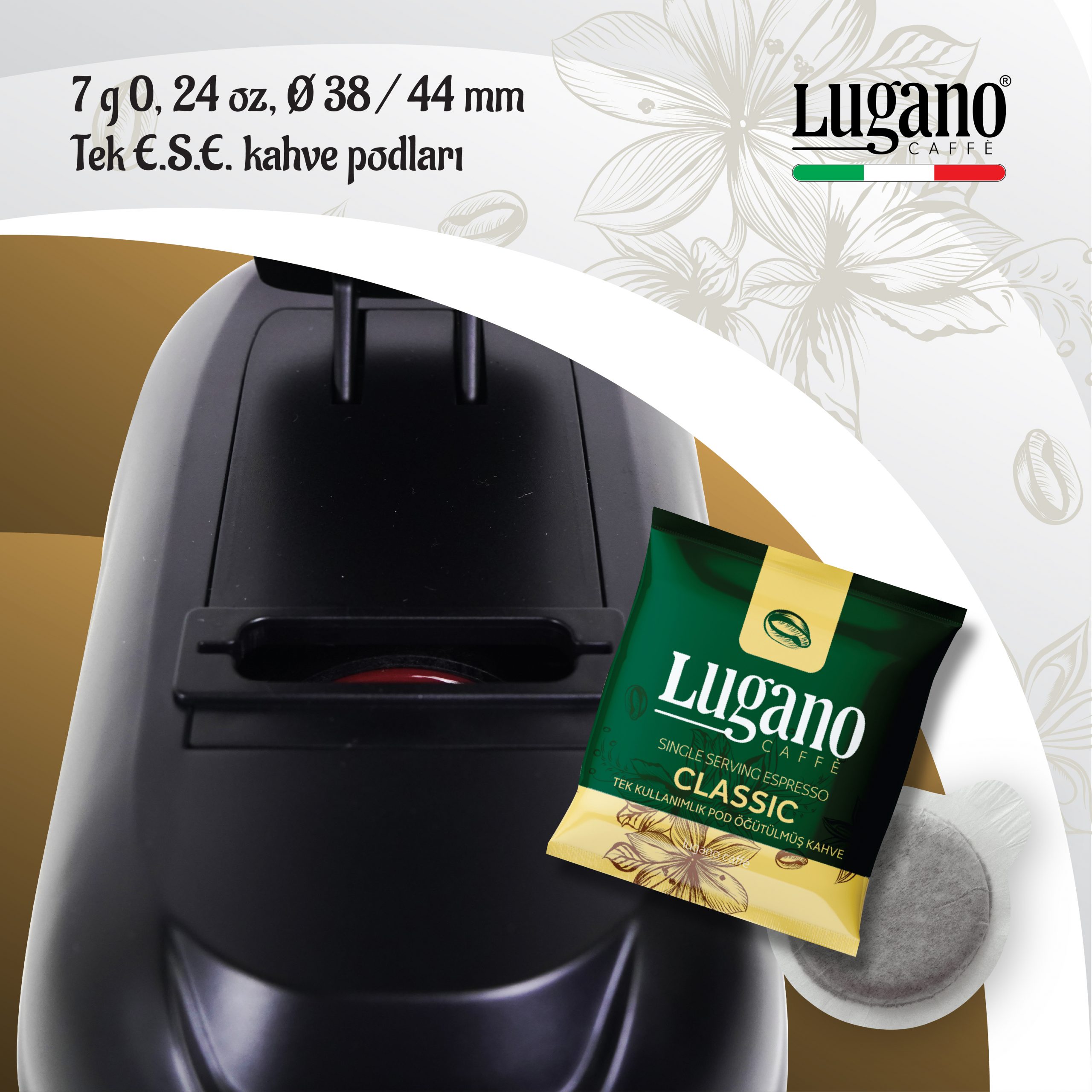 Lugano Mini Elit Espresso Makinesi